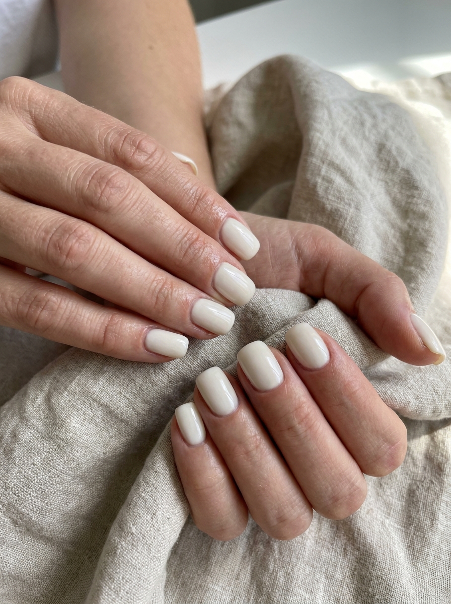 White Linen Nails